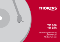 Thorens TD-206-TD-209-Owners-Manual-EN